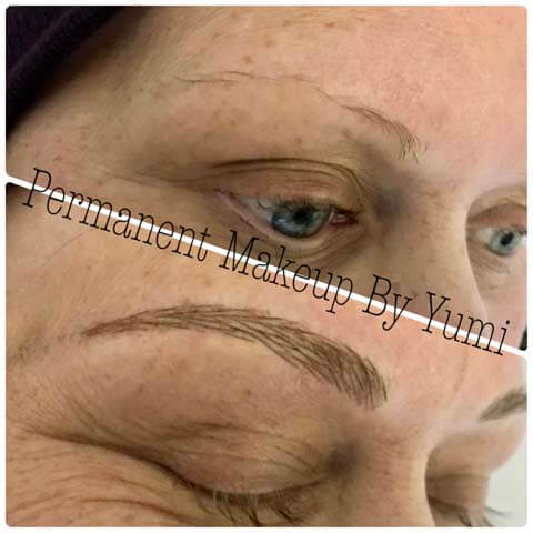 semi-permanent makeup before and after